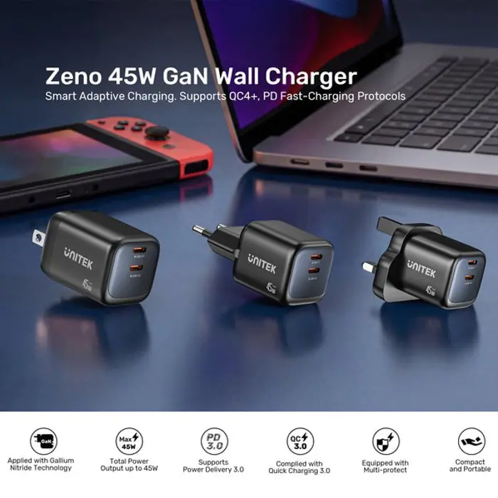 unitek-wall-charger-2x-gan-45w-2xusb-c-pd-30-qc-36248-ladutksic0040.webp