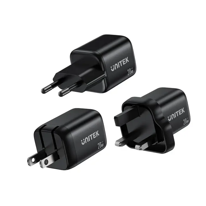 unitek-wall-charger-2x-gan-usb-a-usb-c-20w-black-17239-ladutksic0039.webp