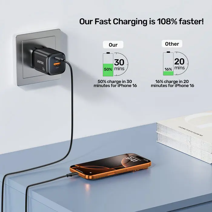 unitek-wall-charger-2x-gan-usb-a-usb-c-20w-black-92999-ladutksic0039.webp