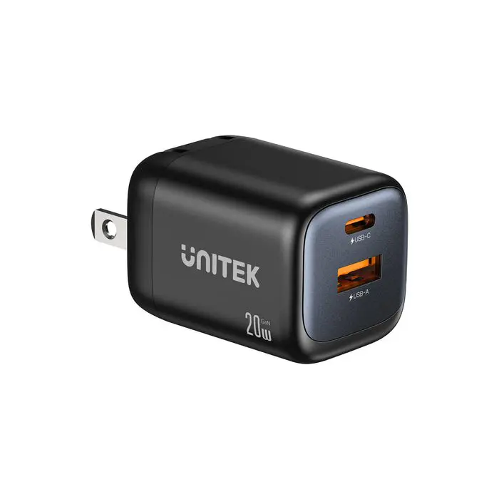 unitek-wall-charger-2x-gan-usb-a-usb-c-20w-black-94481-ladutksic0039.webp